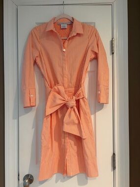 Gretchen Scott Wash & Wear Breezy
Blouson Dress - Stripe Coral
